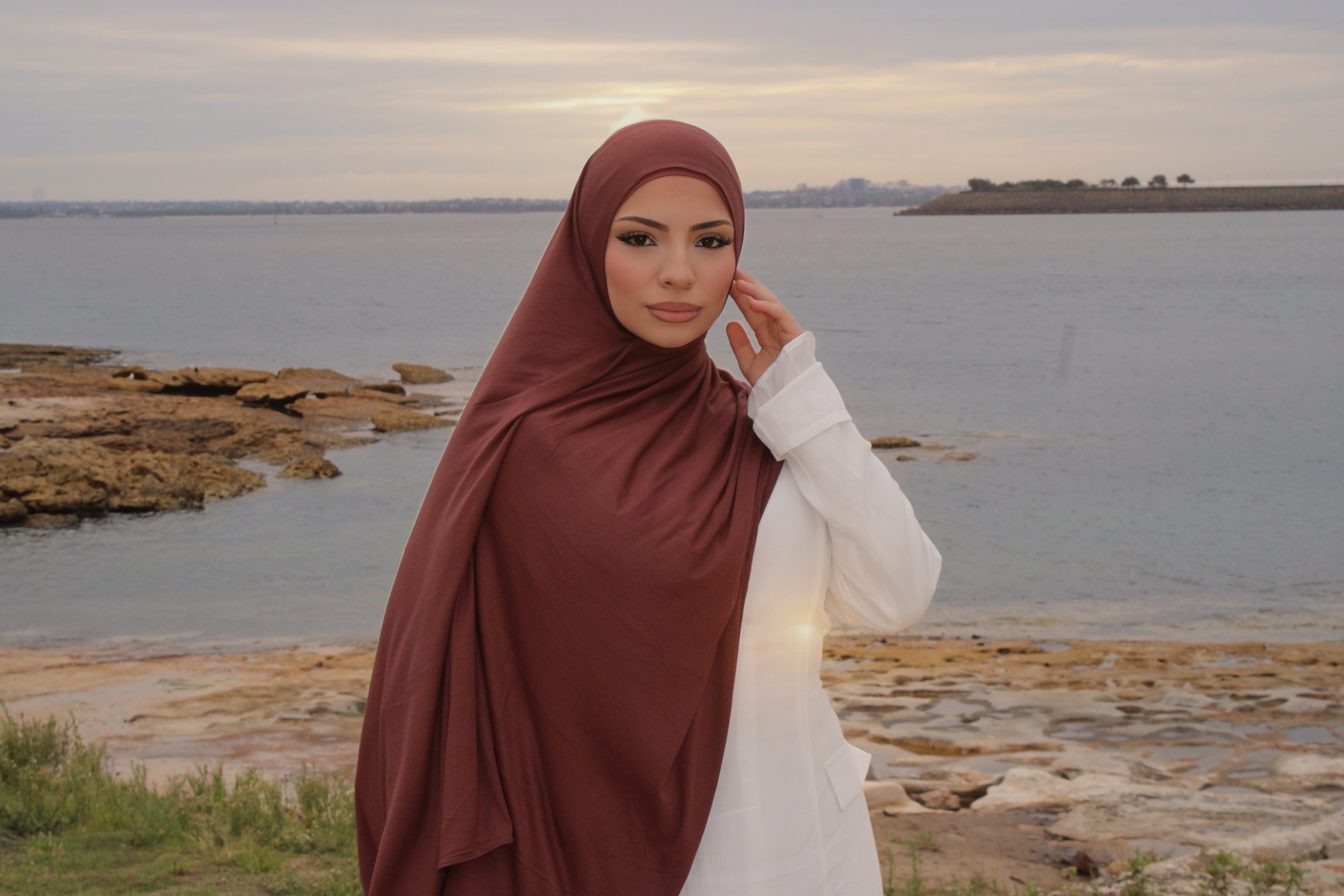 Cocoa Jersey Hijab Set