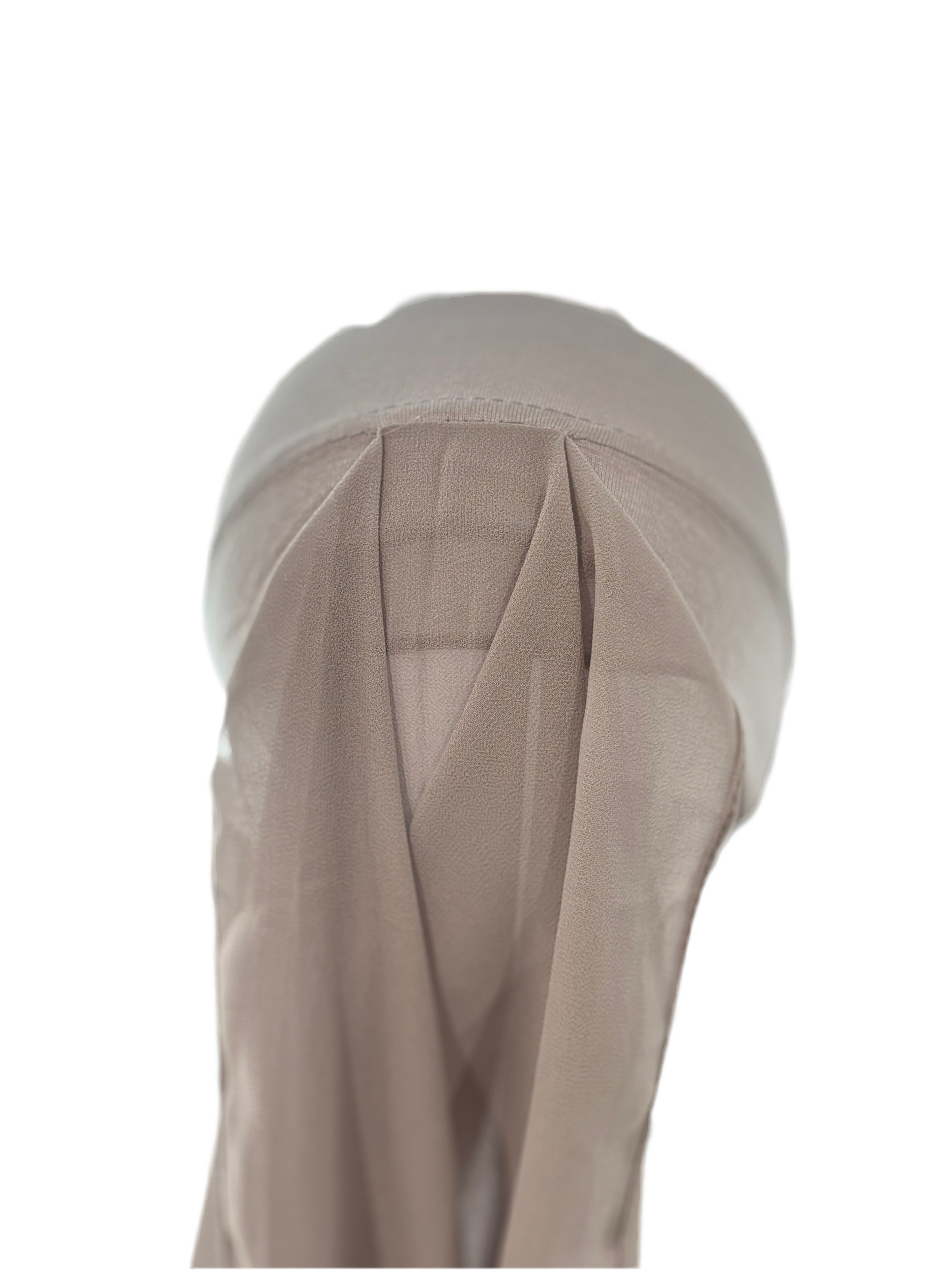 TWO IN ONE CHIFFON HIJAB & Stone