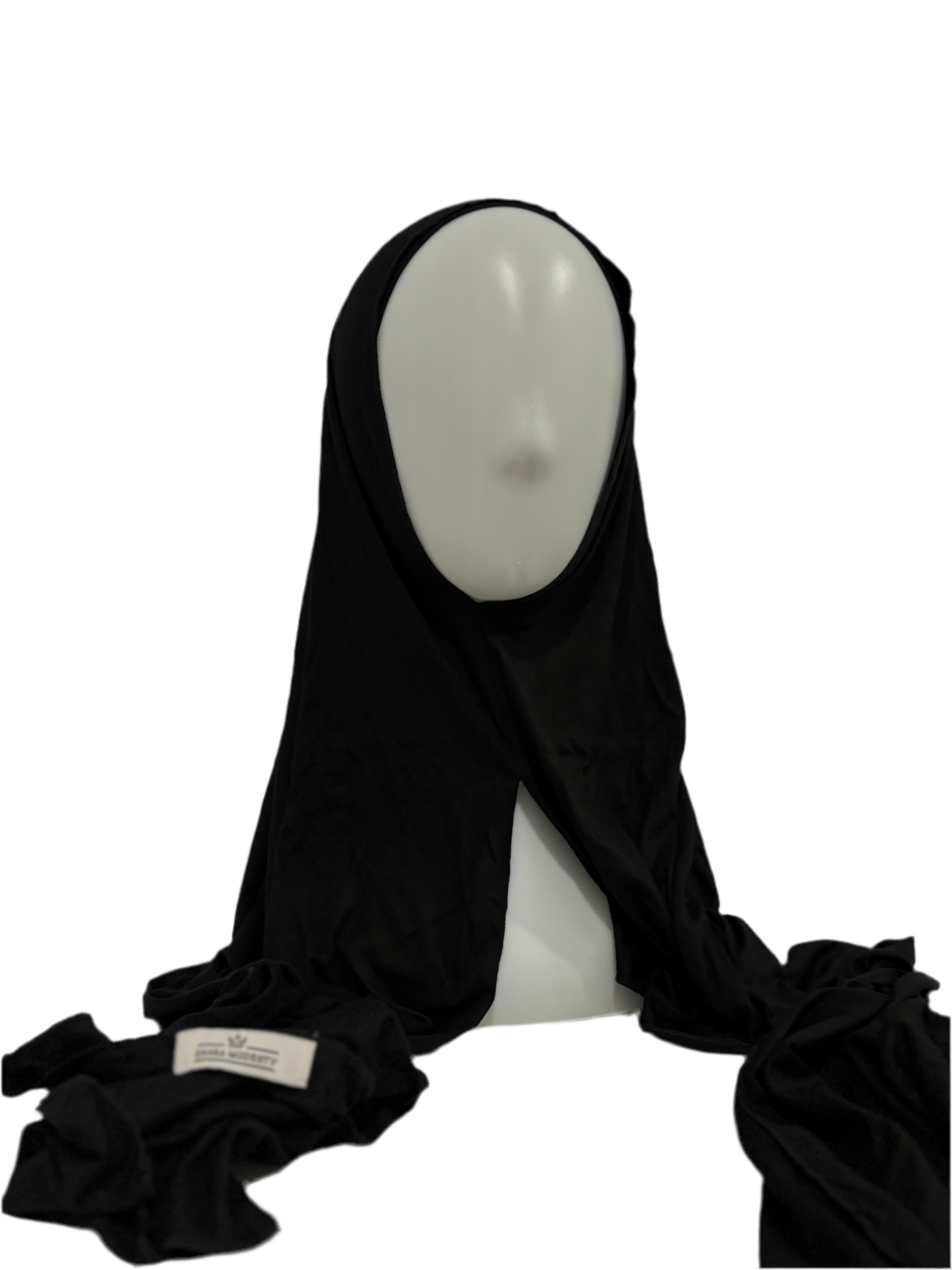Jersey Hijab & Cap Set – Black