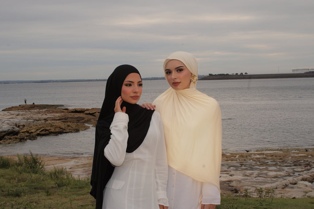 Vanilla Jersey Hijab Set