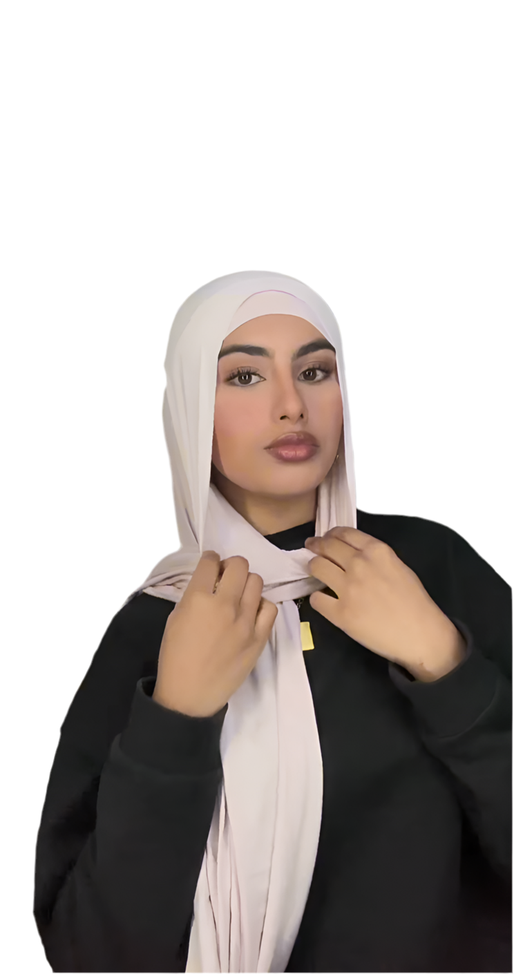 Jersey Hijab & Cap Set – Pink Blush