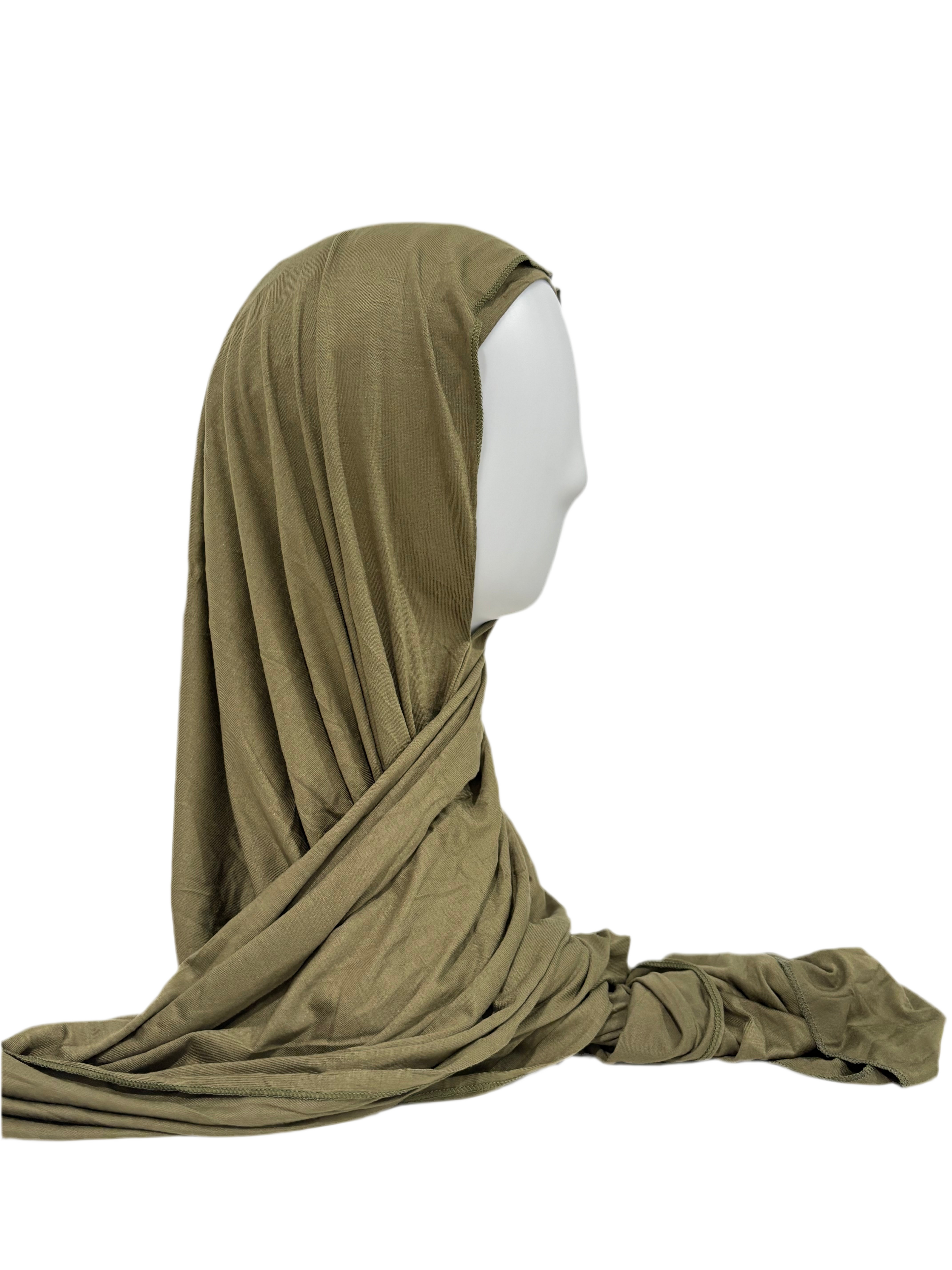 Jersey Hijab & Cap Set – Khaki