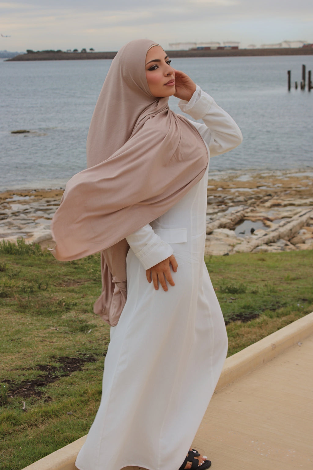 Mushroom Jersey Hijab Set