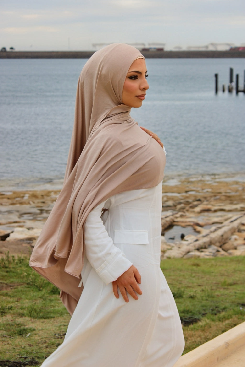 Mushroom Jersey Hijab Set