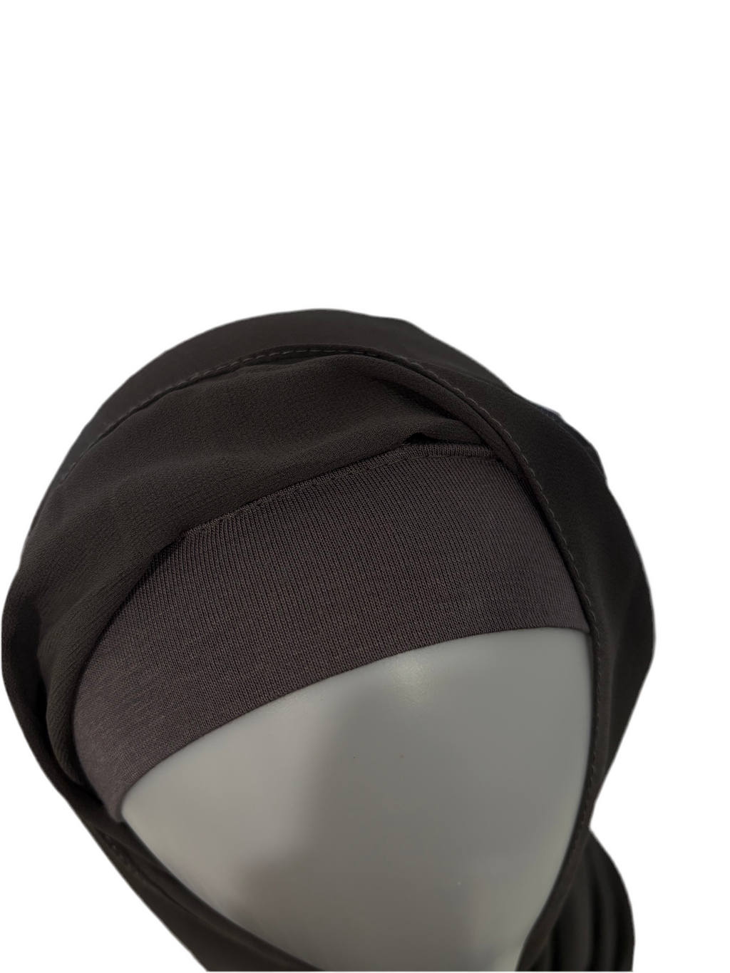 TWO IN ONE CHIFFON HIJAB & Dark Ash
