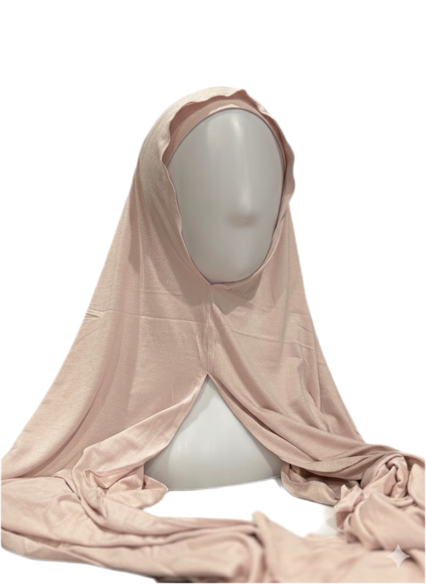 Jersey Hijab & Cap Set – Pink Blush