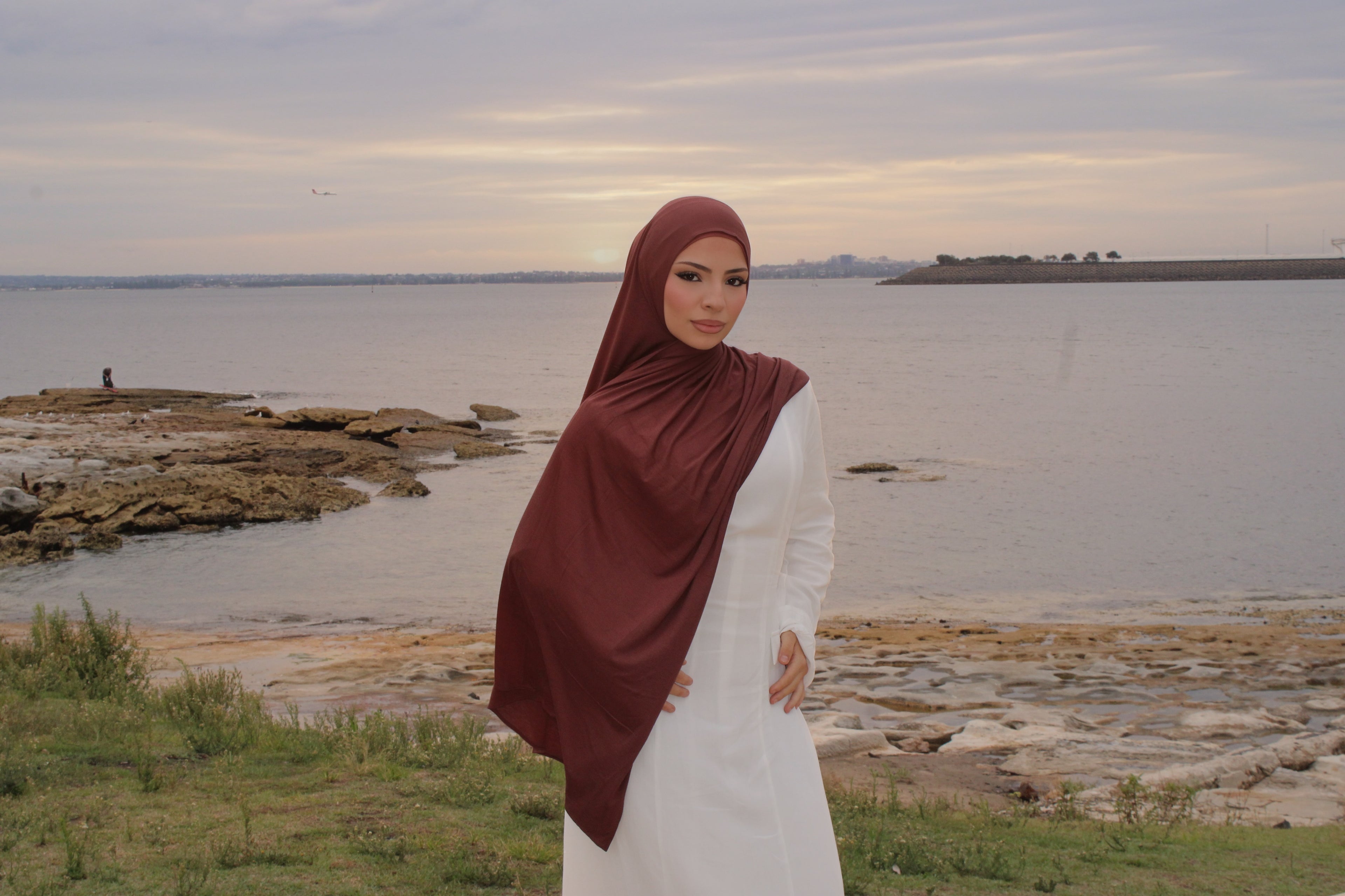Cocoa Jersey Hijab Set