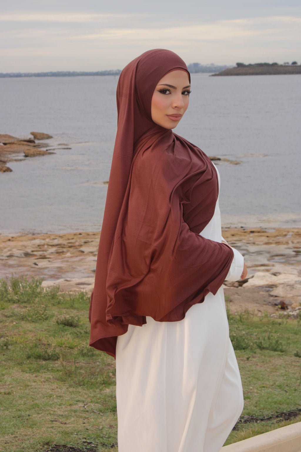 Cocoa Jersey Hijab Set