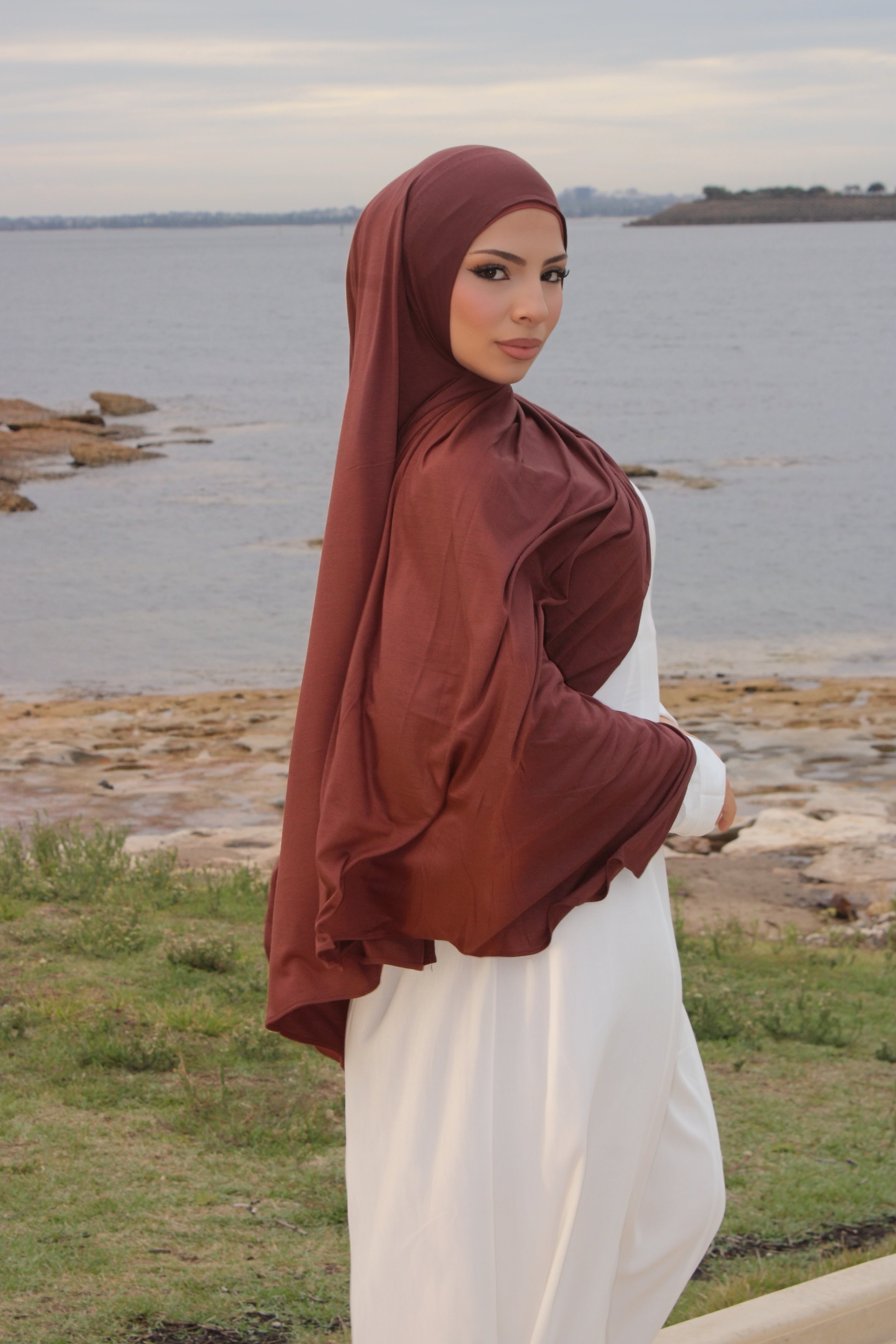Cocoa Jersey Hijab Set