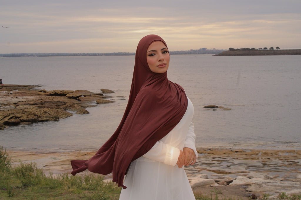 Cocoa Jersey Hijab Set