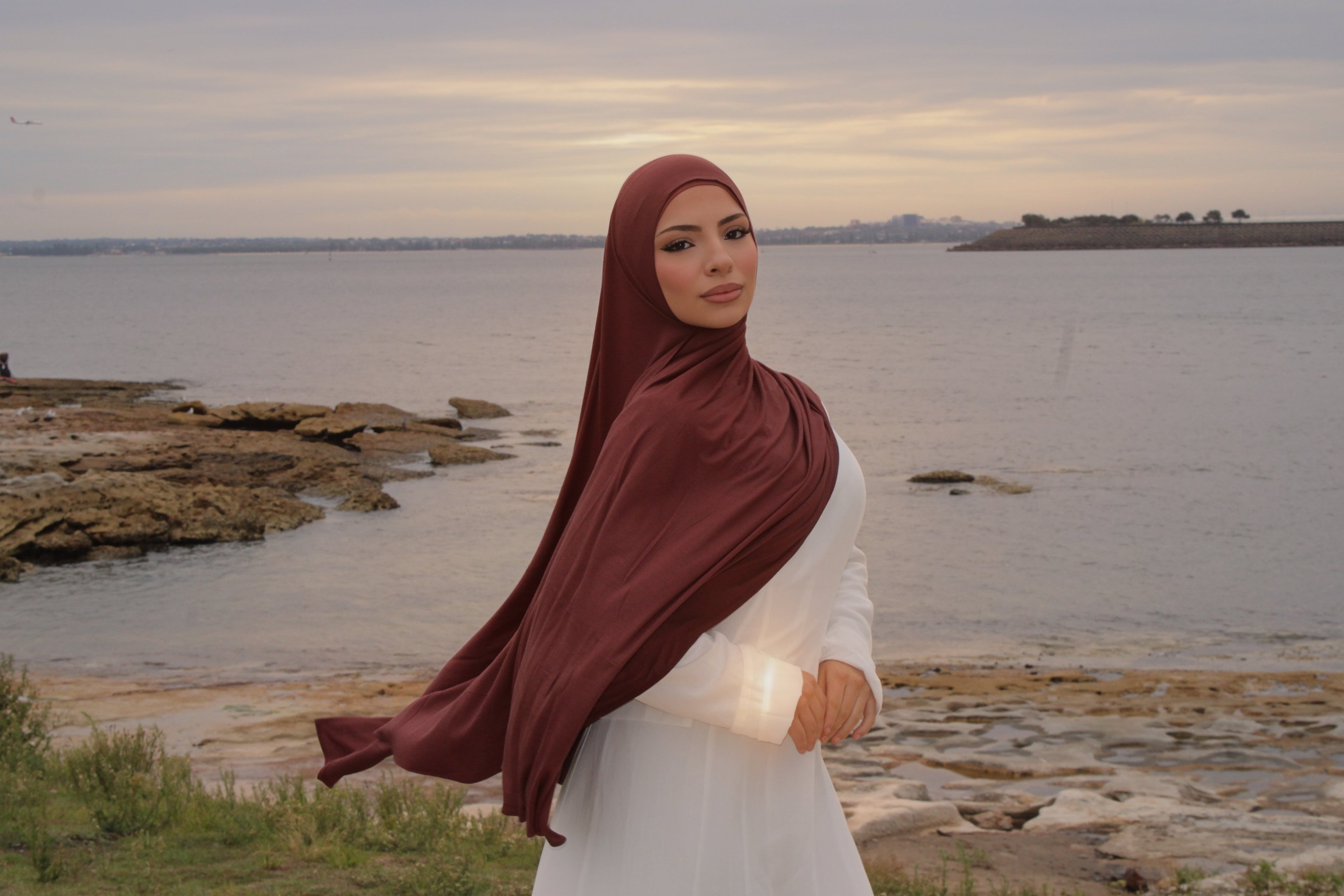 Cocoa Jersey Hijab Set