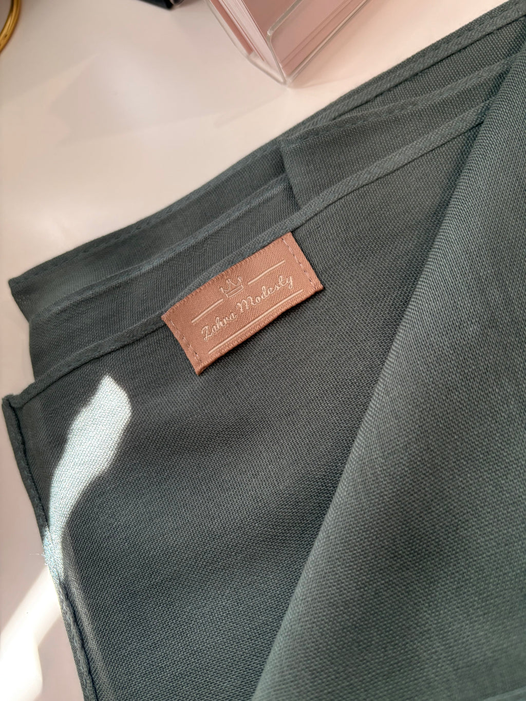 Modal single stitch -Olive Dust