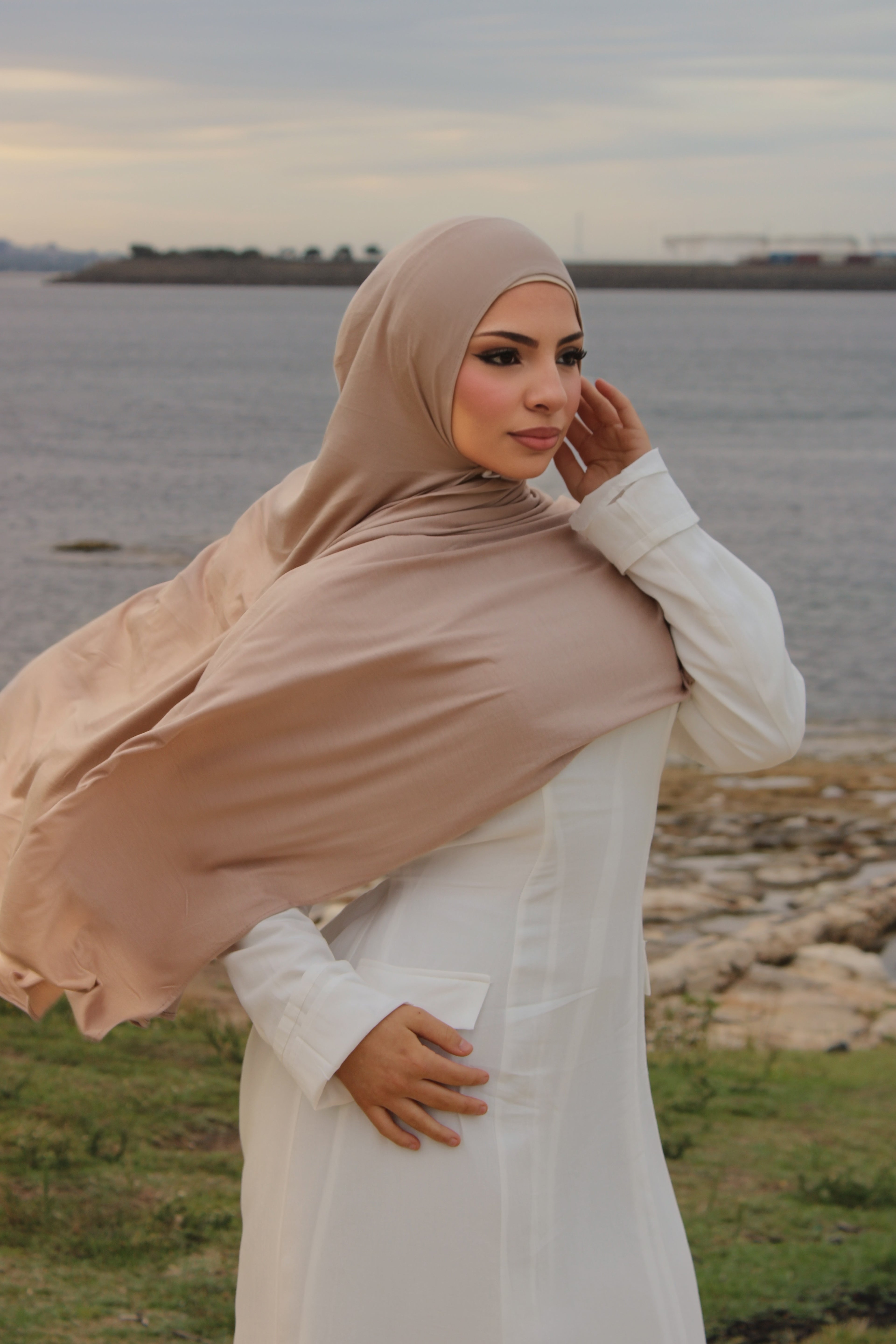 Mushroom Jersey Hijab Set