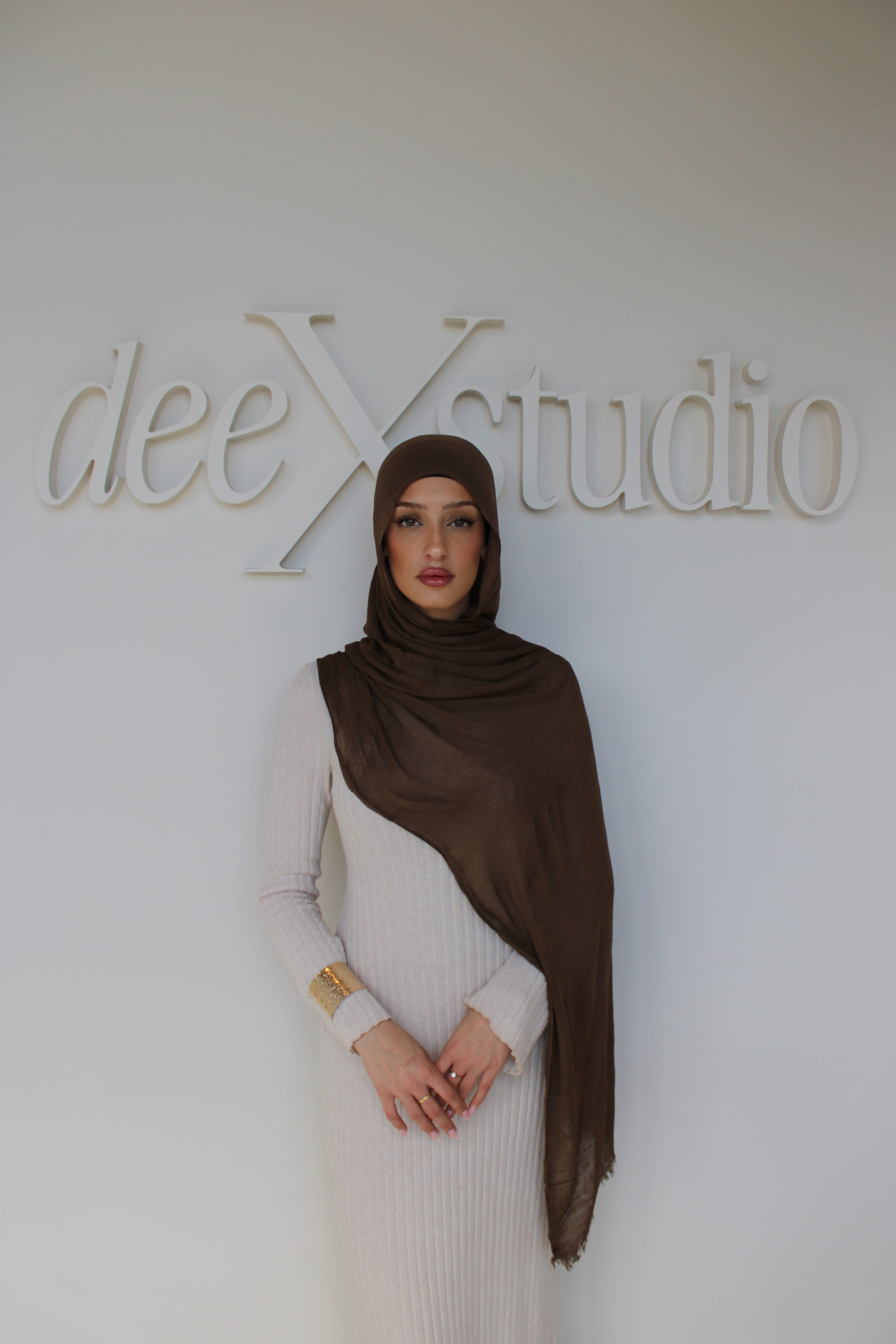 Brown – Crinkle Rayon Hijab