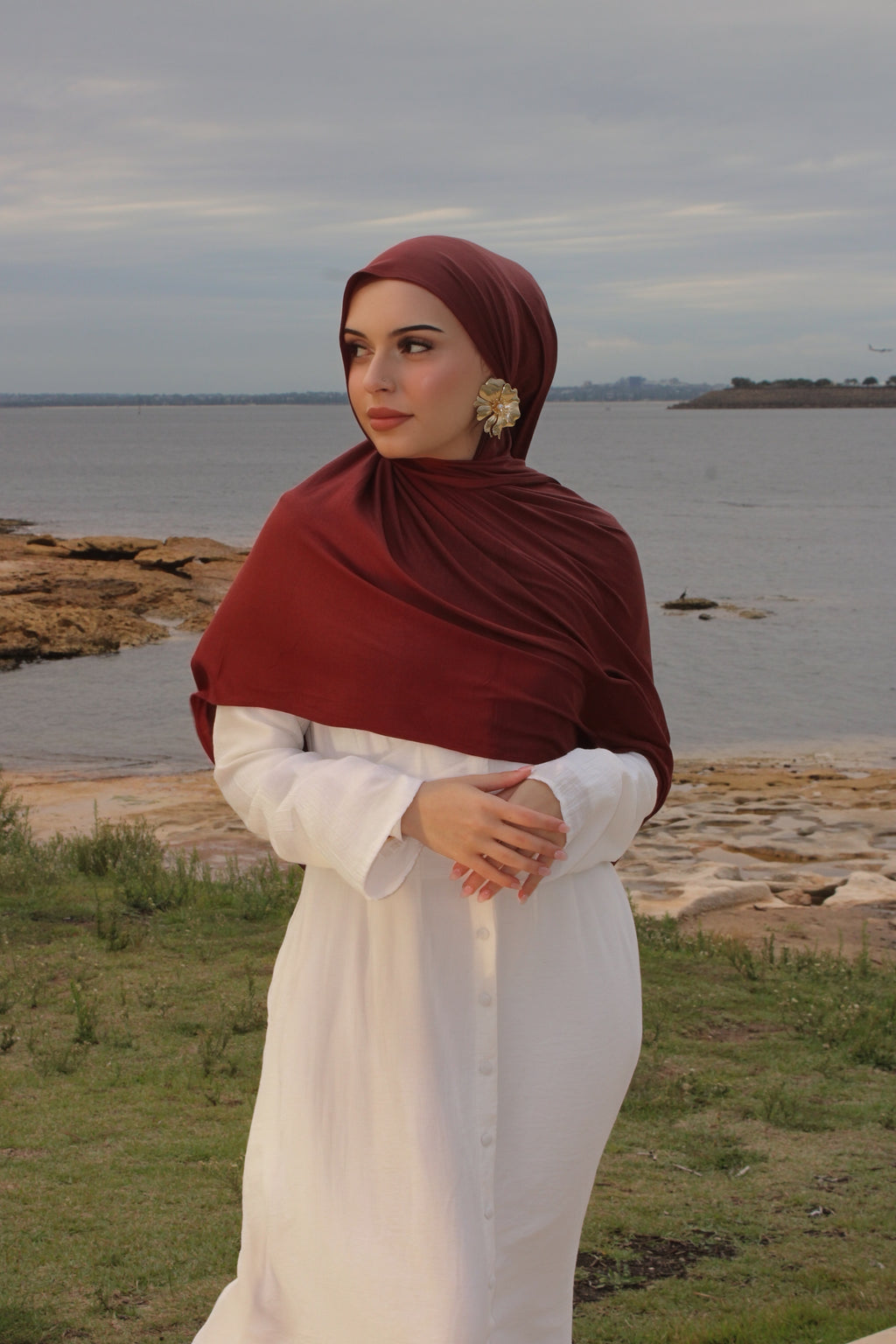 Cocoa Jersey Hijab Set