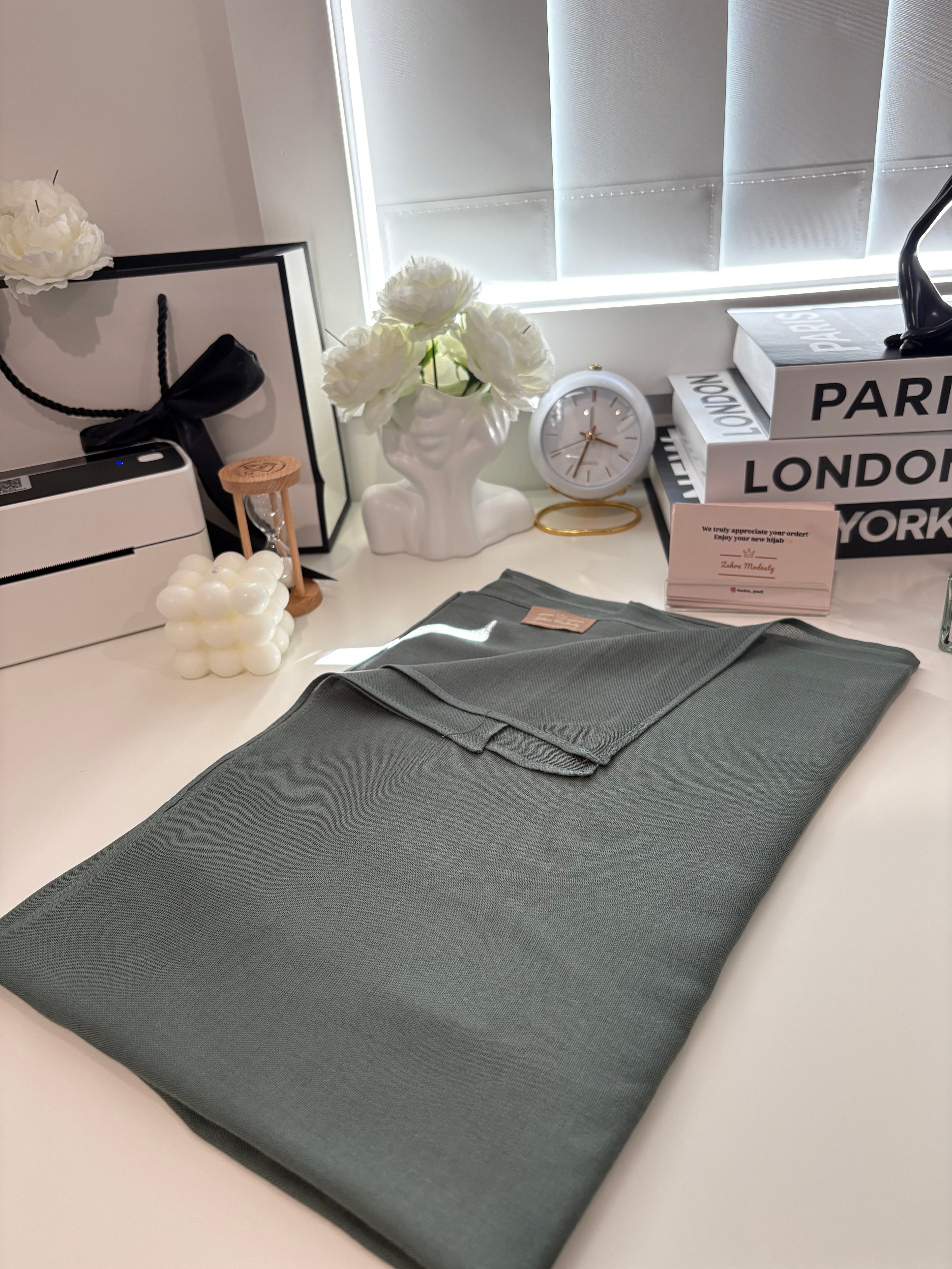 Modal single stitch -Olive Dust
