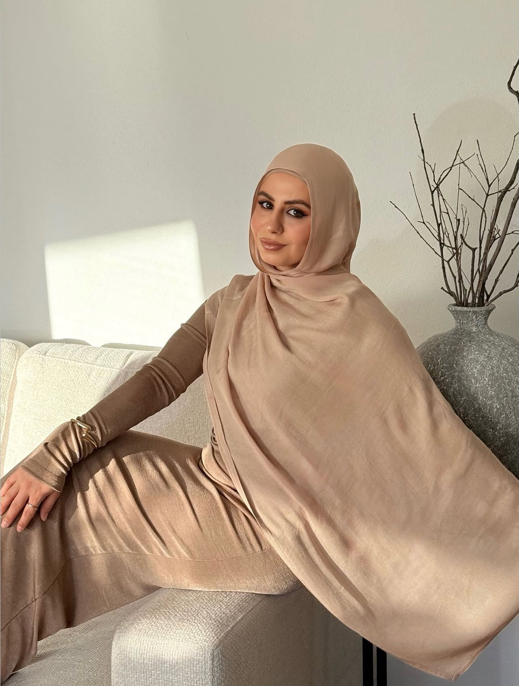 Sand – Modal Double Stitch Set