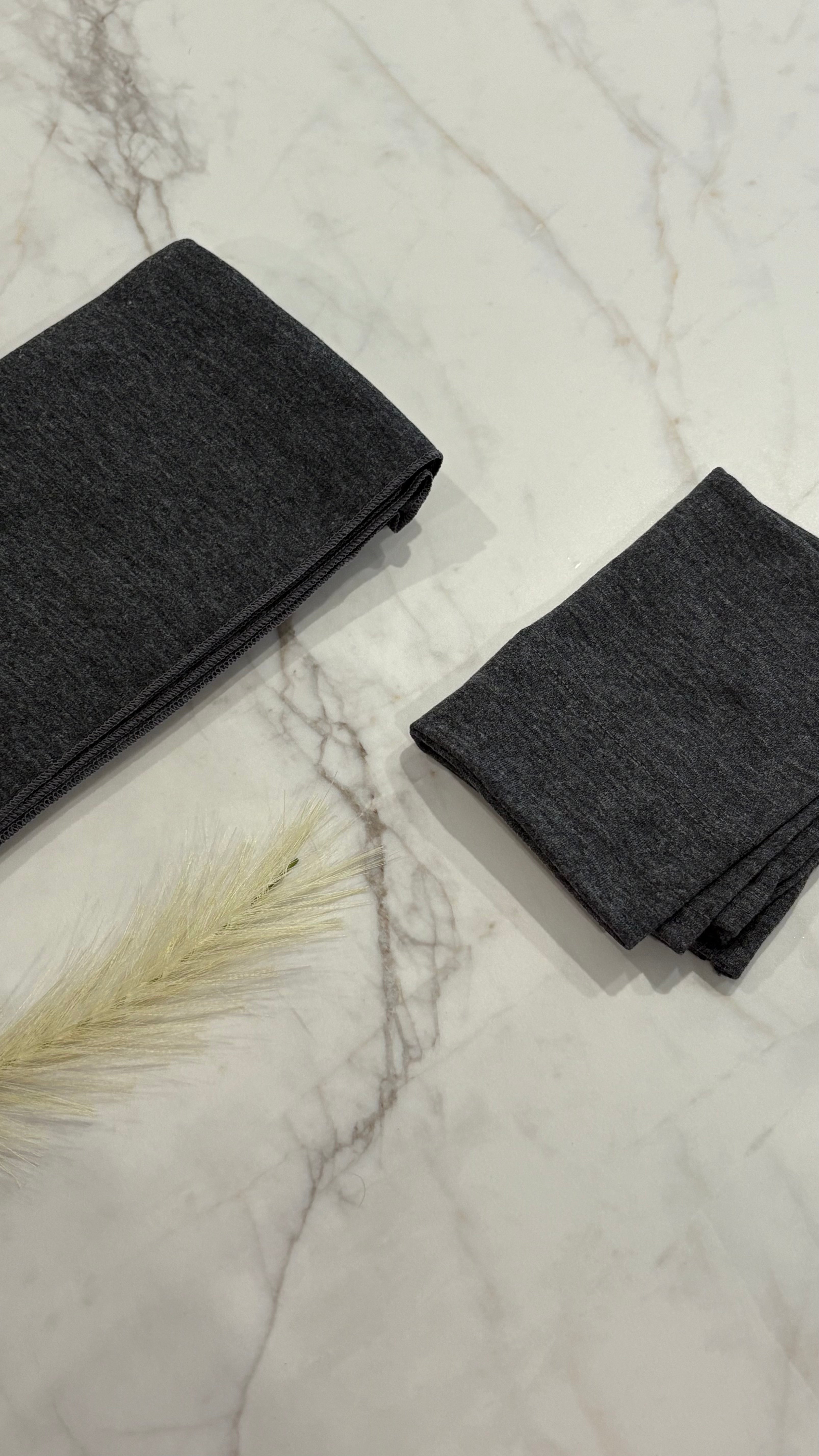 Jersey Hijab & Cap Set – Gray