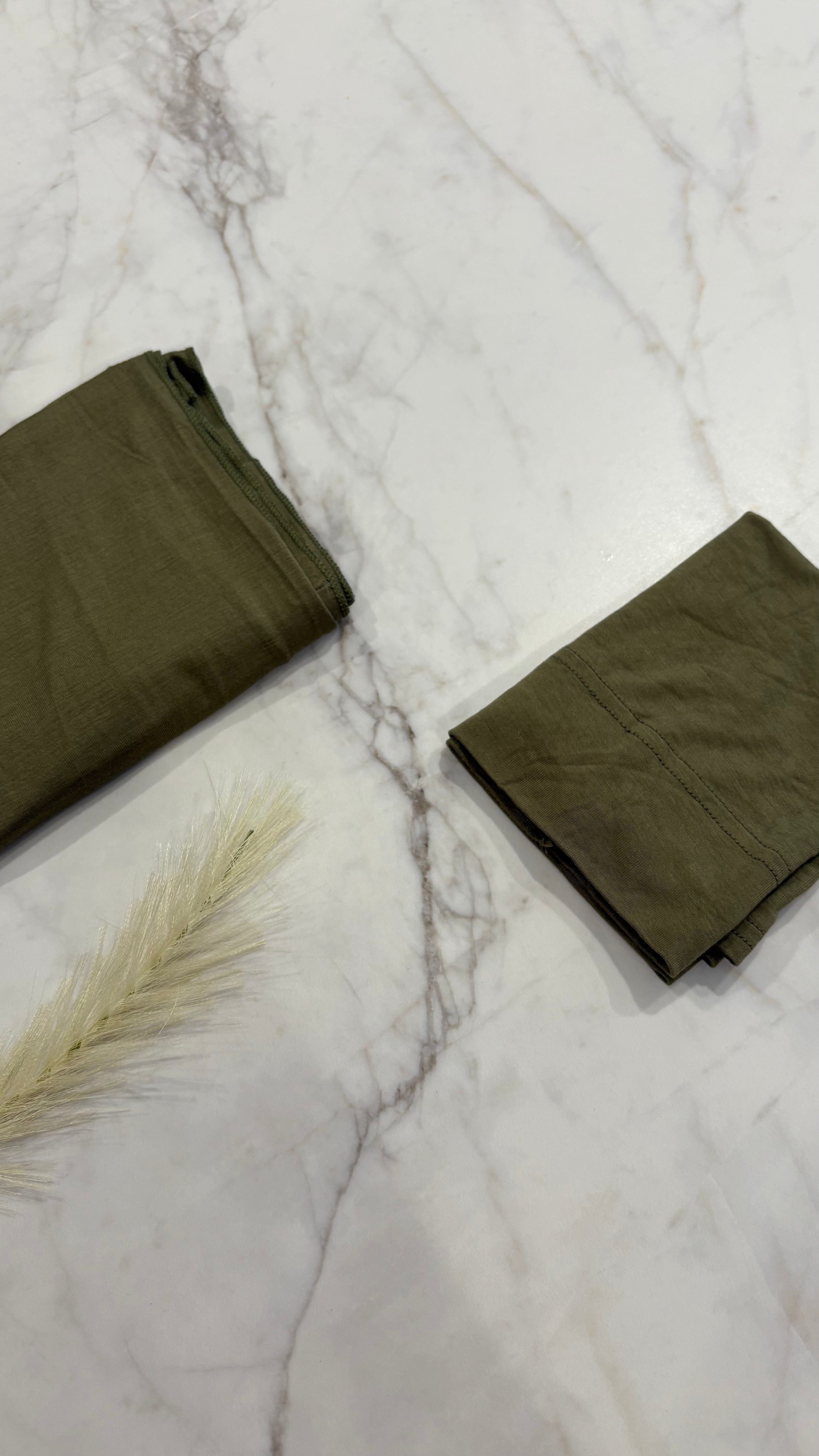 Jersey Hijab & Cap Set – Khaki
