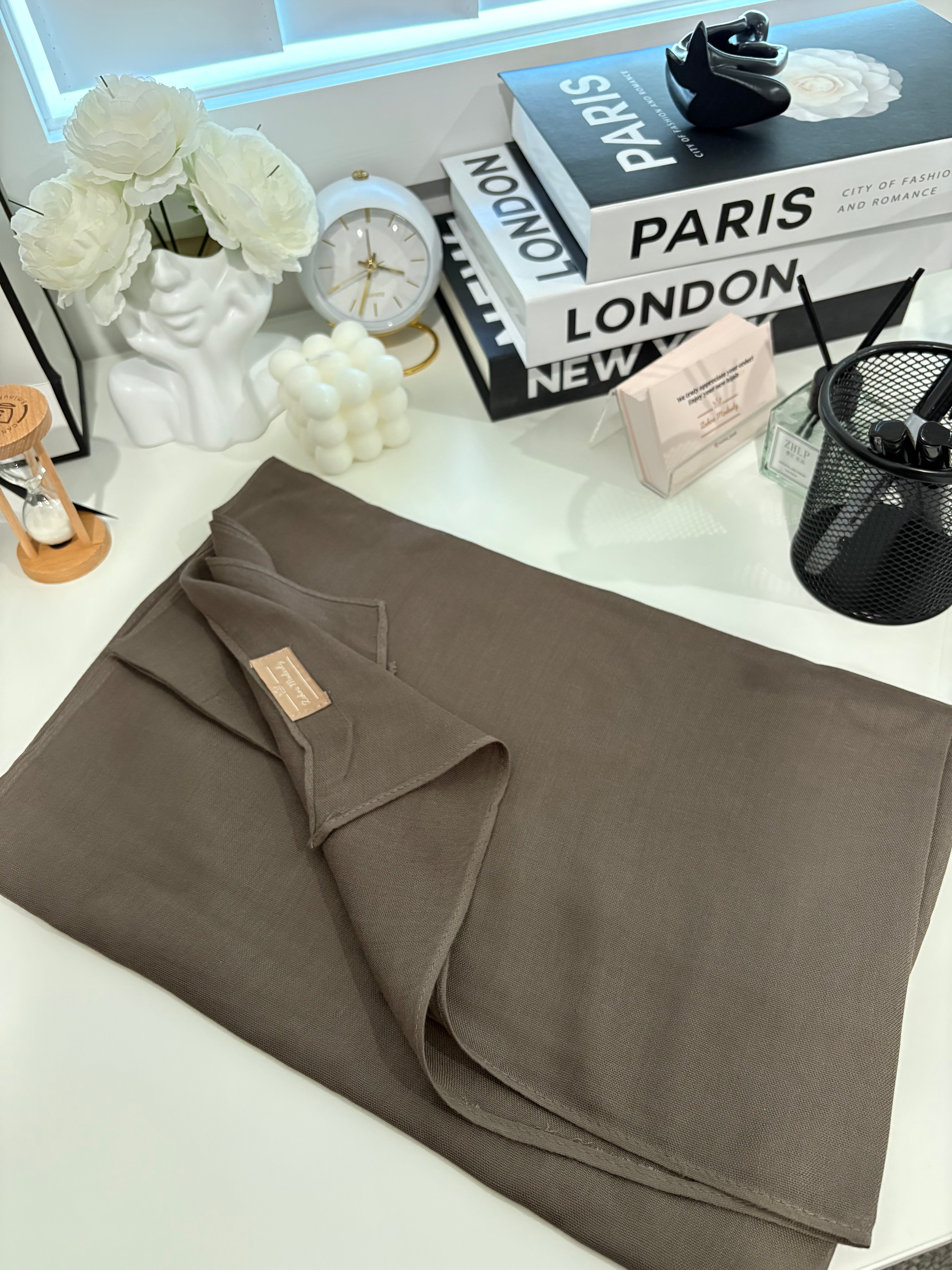 Modal single stitch -Taupe Serenity