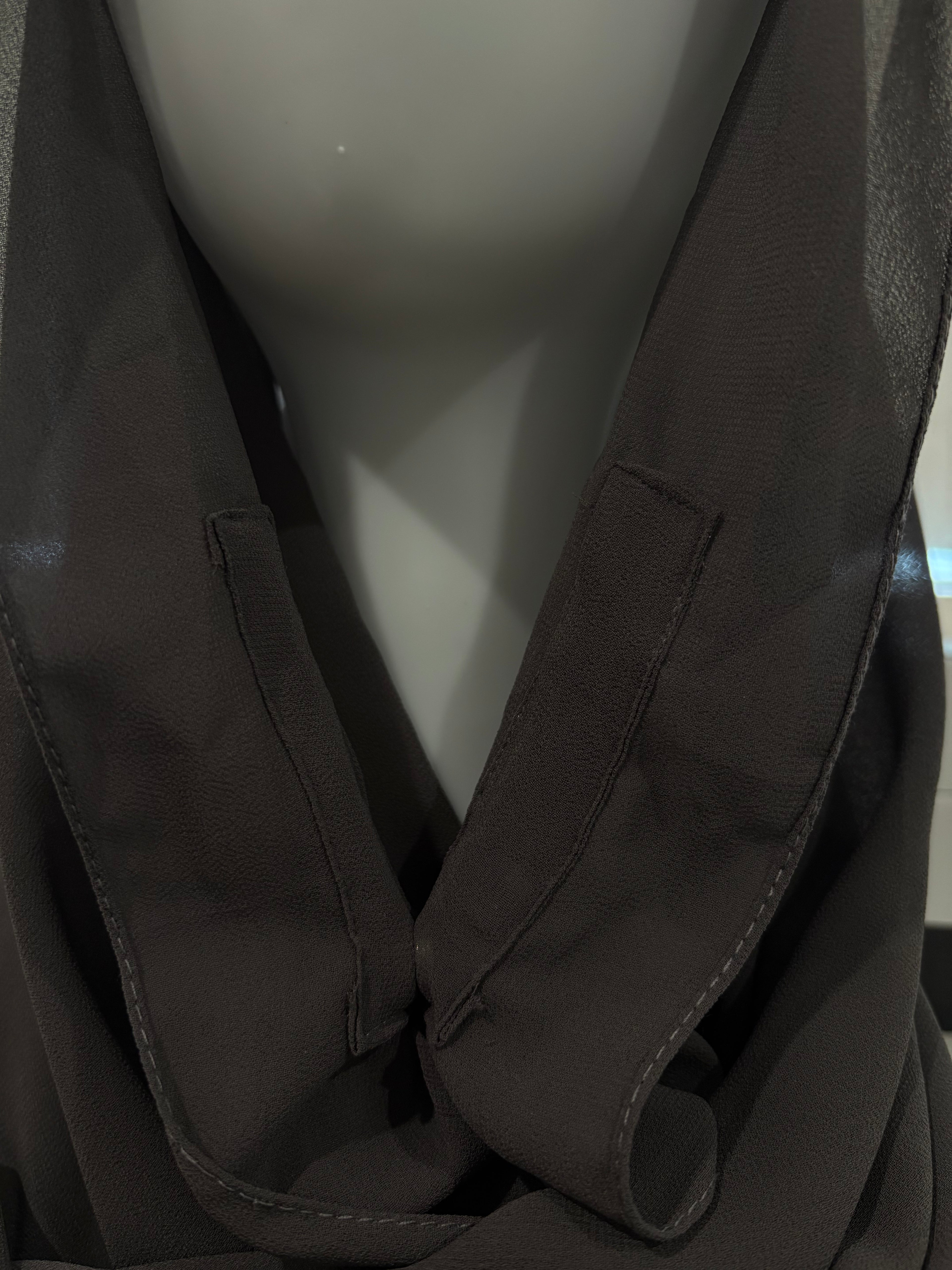 TWO IN ONE CHIFFON HIJAB & Dark Ash