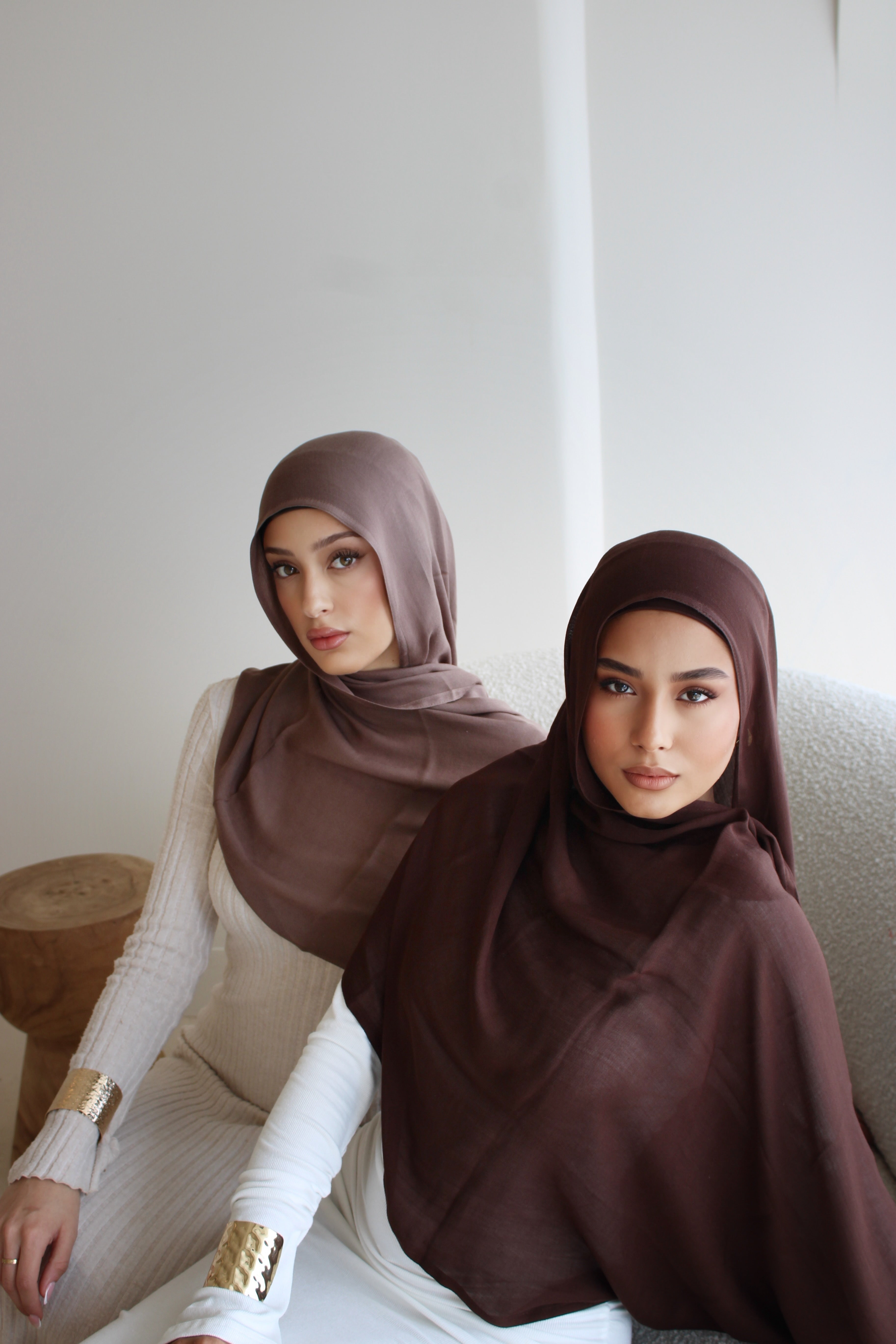 Taupe-Modal Double Stitch Set