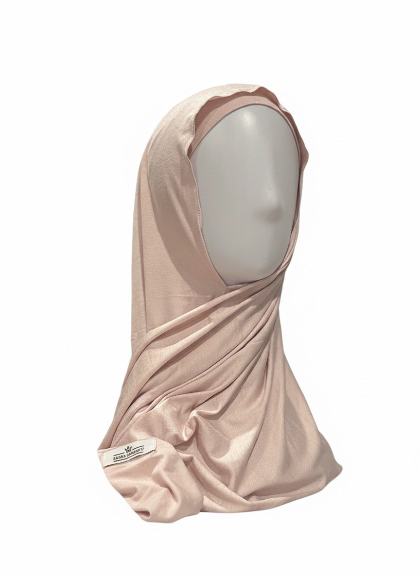 Jersey Hijab & Cap Set – Pink Blush